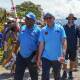Papua New Guinea Prime Minister James Marape and Australian Prime Minister Anthony Albanese start their trek along the Kokoda Track at Kokoda Village, Papua New Guinea on Tuesday. Picture supplied