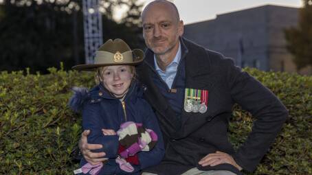 Canberrans Steve and Charlotte Blacker attend the Dawn Service every year. Picture by Gary Ramage