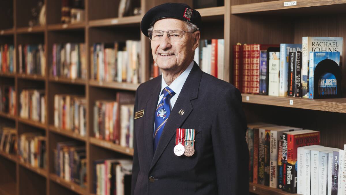Defence veteran Lionel Davidson says the biggest lesson he gained from service was working together. Picture: Dion Georgopoulos