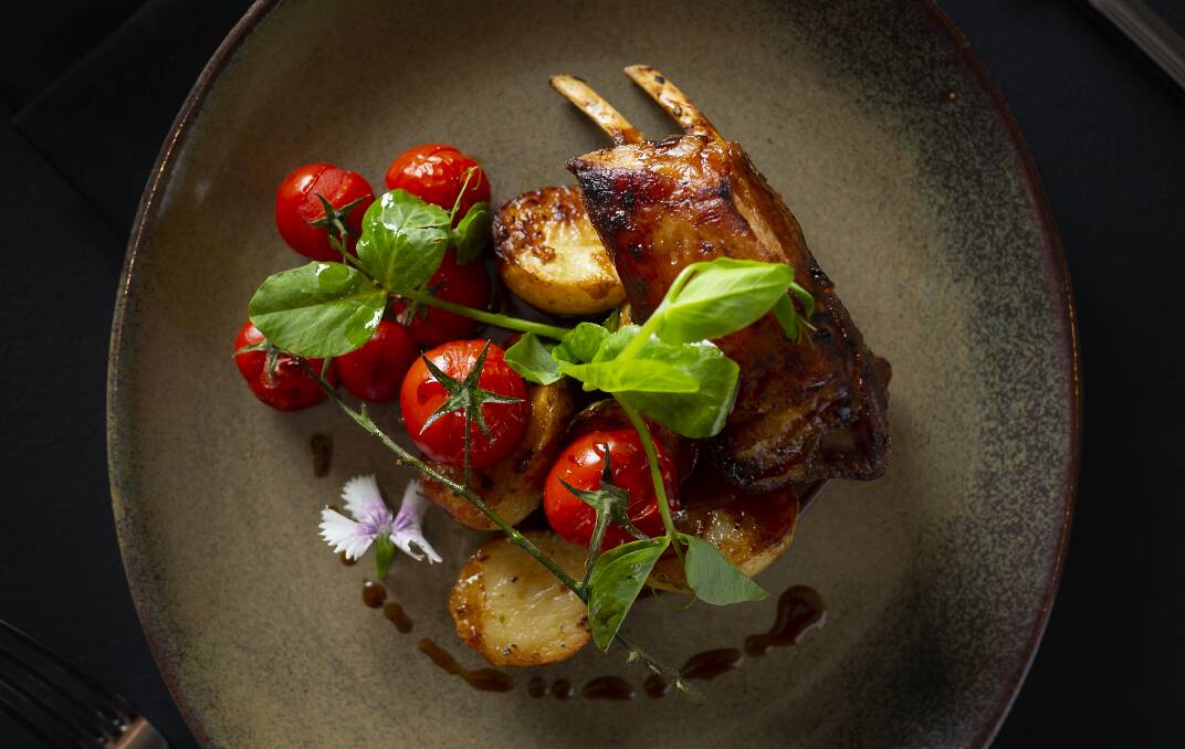 The lamb rack at Two14, the Deco Hotel's restaurant. Picture supplied
