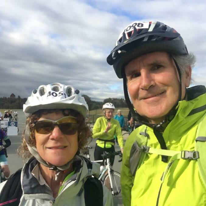 Teresa Foce, who died after a crash in 2018, with her partner Michael Kearney.