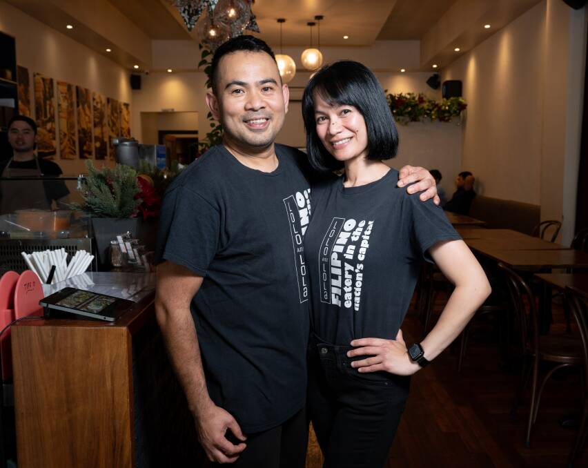 Head chef Jay Prieto and restaurant manager Kim Cudia. Picture by Elesa Kurtz 