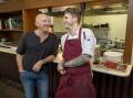 Matt Moran and head chef Nick Mathieson at Compa. Picture by Gary Ramage