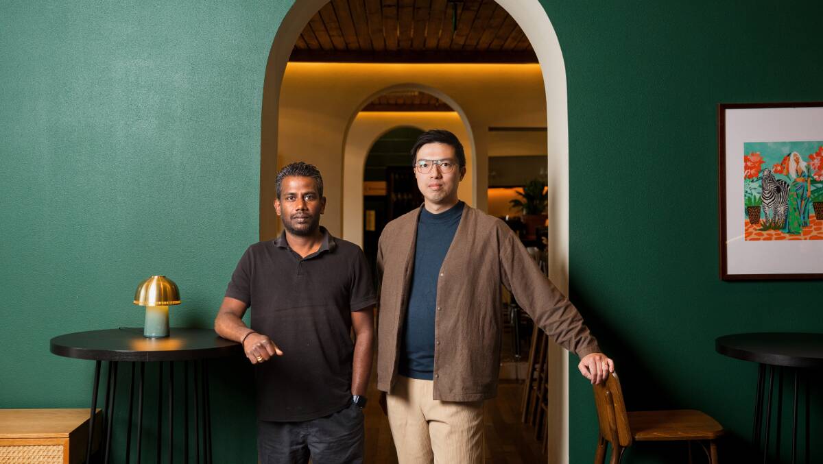 Head chef Aravinth Sriramulu and manager Adrian Law. Picture by Sitthixay Ditthavong