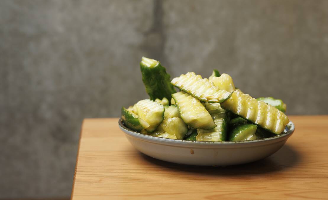 Seasoned fresh cucumber. Picture by Keegan Carroll