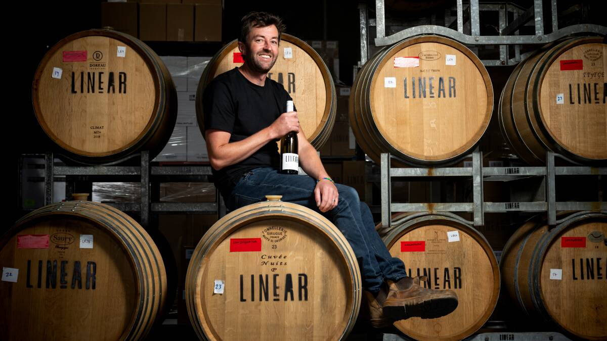Nathan Brown founded Linear Wines in 2018. Picture by Elesa Kurtz