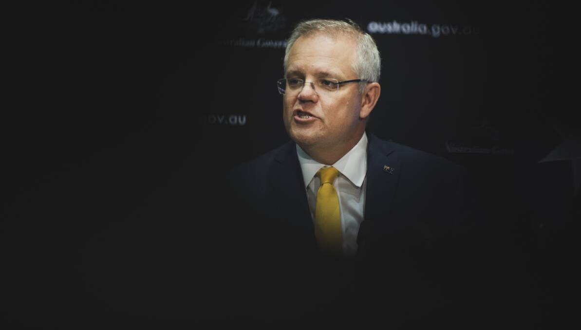 PM Scott Morrison has gained more trust from the Australian public. Now he has to keep it. Picture: Dion Georgopoulos