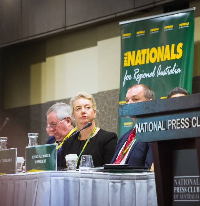 National Party MP Bridget McKenzie at the Nationals party conference in Canberra. Picture: Elesa Kurtz
