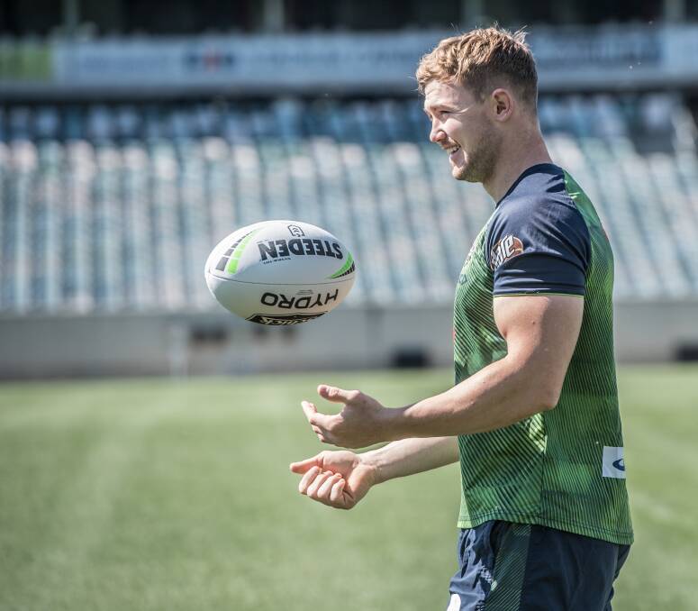 Canberra Raiders forward Hudson Young wants to change people's perception of him this year. Picture: Karleen Minney