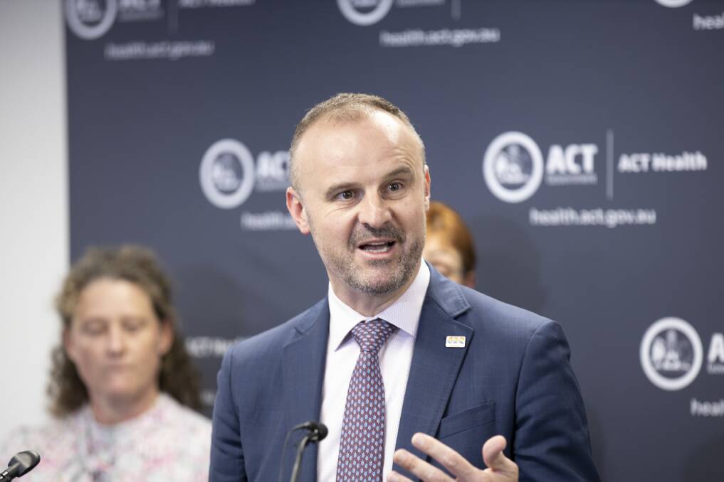 ACT Chief Minister Andrew Barr Picture: Sitthixay Ditthavong 