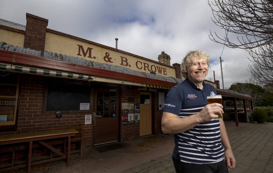 Publican Chris 'Choppy' Connor is preparing to reopen the Gundaroo pub on Monday. Picture: Sitthixay Ditthavong 