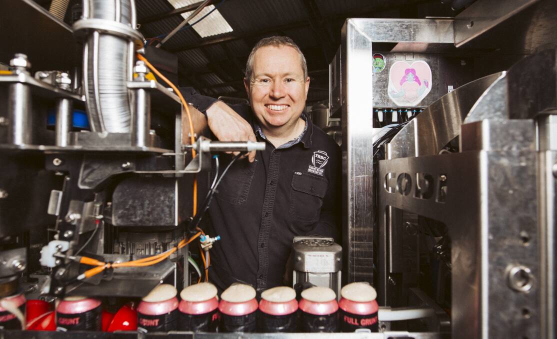 Tim Martin of Tumut River Brewing Co wants a break for small businesses. Picture: Jamila Toderas