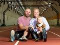 Vanessa Low, right, with husband and coach Scott Reardon and son Matteo. Picture by Elesa Kurtz