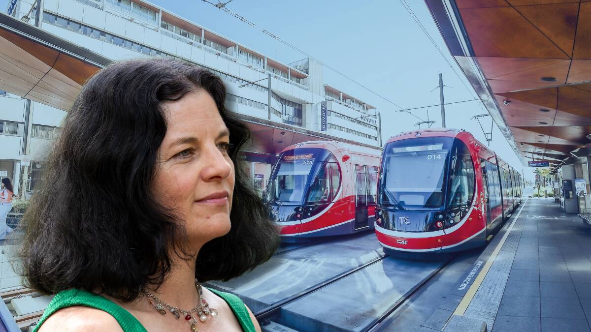 Greens transport spokesperson Jo Clay says the ACT can speed up the light rail to Woden build. Pictures by Elesa Kurtz, Karleen Minney
