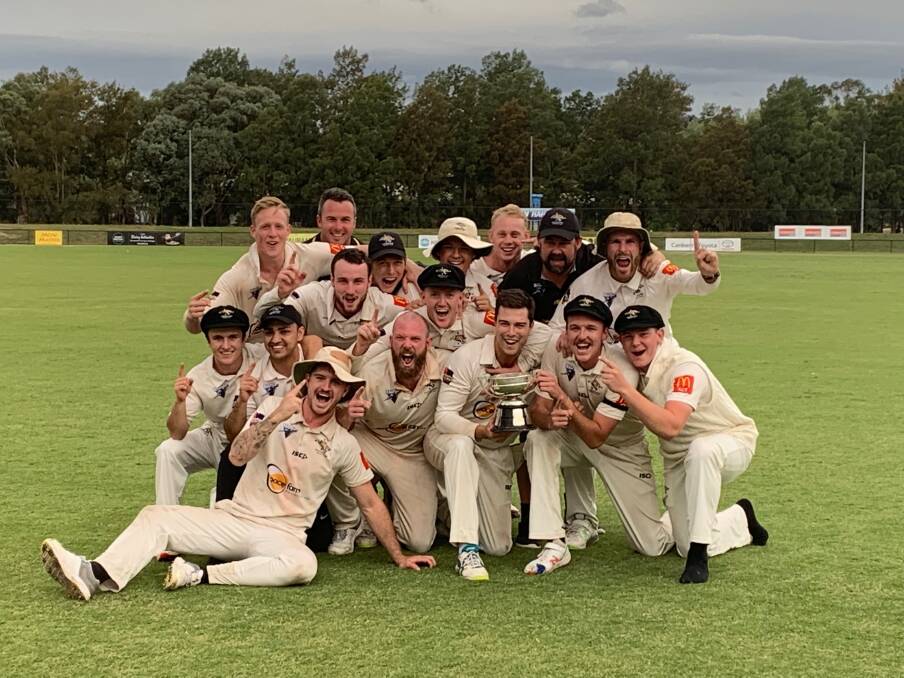 The Ginninderra Tigers have their hands on the Cricket ACT Douglas Cup for the first time in 26 years. Photo: Cricket ACT