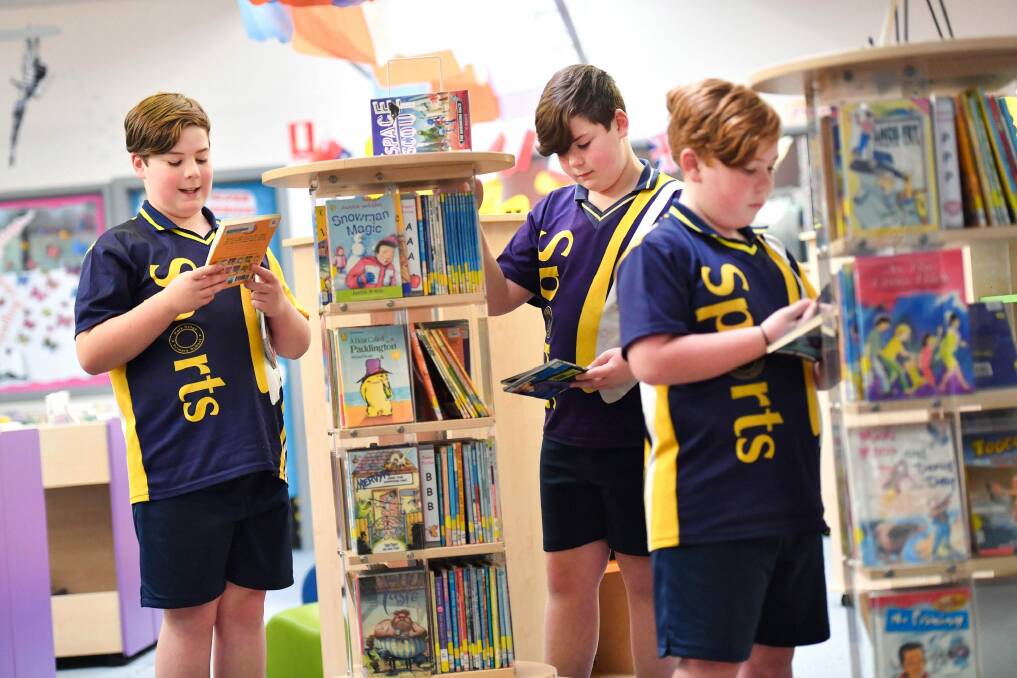 Park Ridge Primary School worked to get boys reading more for enjoyment.  Photo: Joe Armao