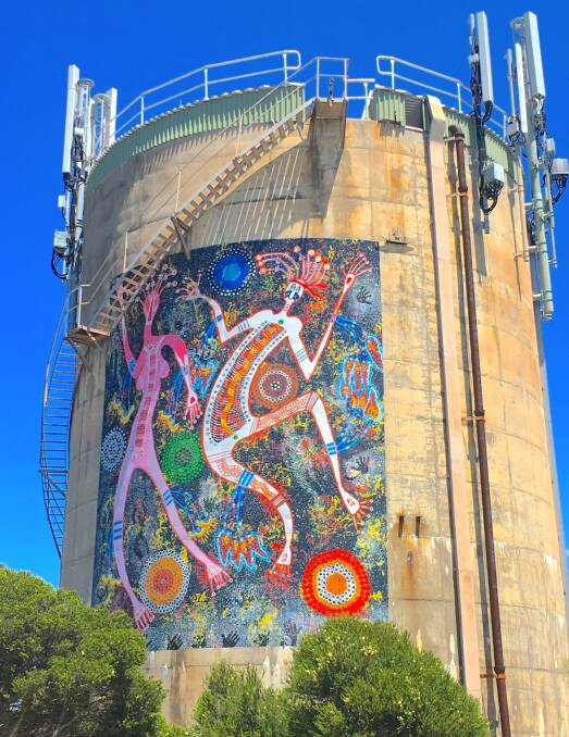 This water tower at the top of Bermagui has become one of the seaside town’s most photographed spots. Photo: Tim the Yowie Man