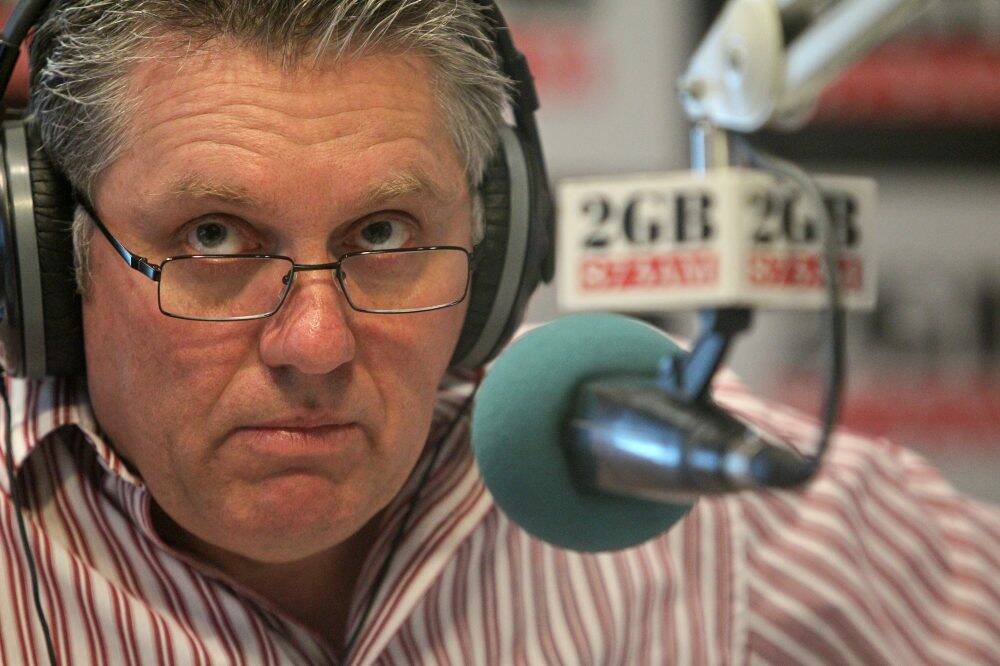 2GB host Ray Hadley attacked Tony Abbott during a live radio interview. Photo: Peter Rae 