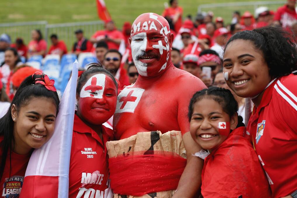 Fanatical: Tonga's 'Red Army' are crying out for the chance to see more of their heroes. Photo: AAP