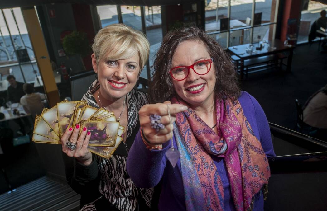 Psychic medium Suzy Cherub and Angel intuitive Jo St George will be holding a dinner show with a difference at As You Like It Cafe. Photo: Elesa Kurtz
