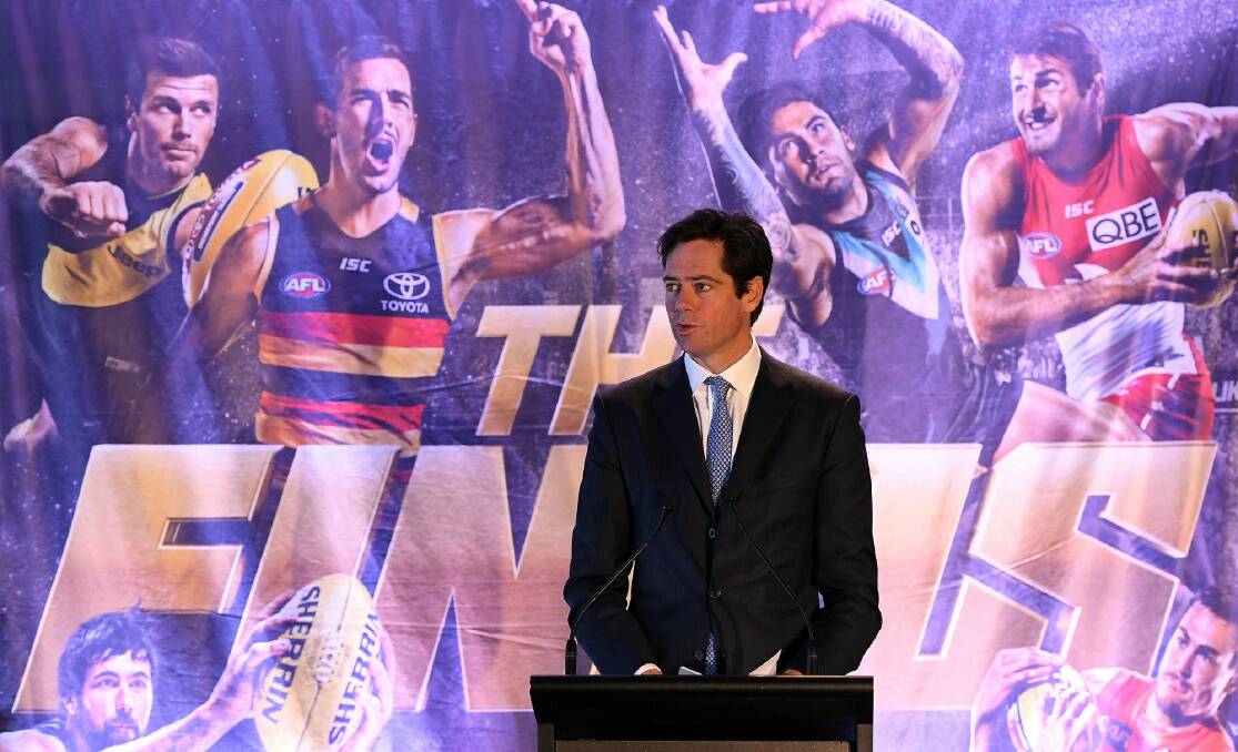 Satisfied: Gillon McLachlan is happy with AFL funding levels in NSW. Photo: AAP