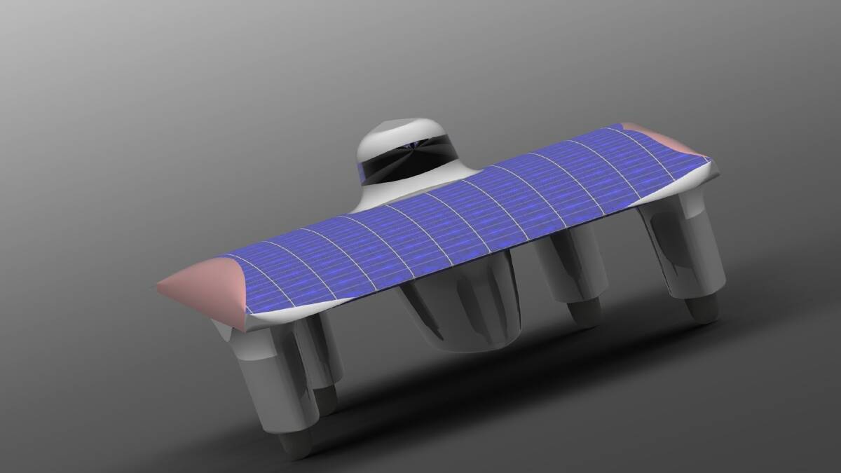 ANU's super-sleek Solar Invictus. Photo: Solar Invictus