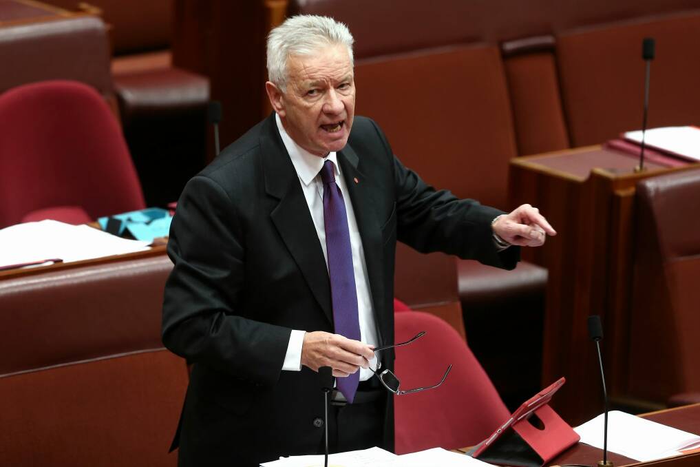 Labor's Human Services spokesman Doug Cameron says the DHS is reluctant to supply basic information, even to the nation's Parliament. Photo: Alex Ellinghausen