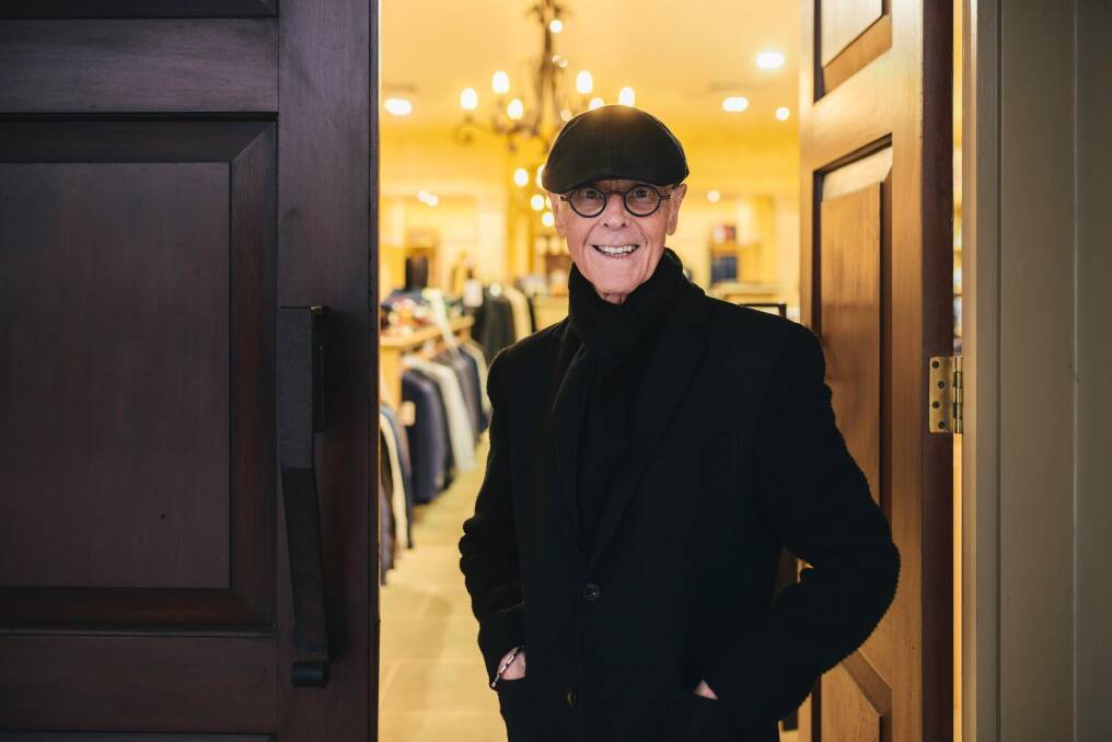 John Hanna at his Civic menswear store in early July. Photo: Rohan Thomson