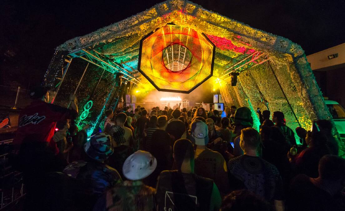 A rave in Fyshwick was the subject of many noise complaints. Photo: Martin Ollman