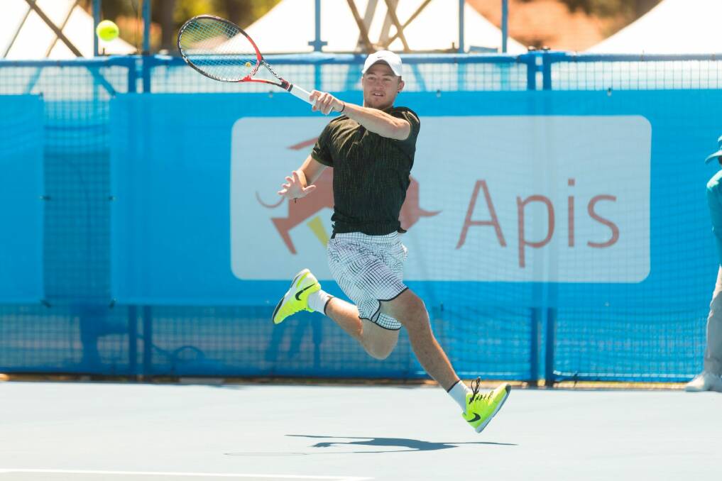 Omar Jasika has reached the semi-finals of the Canberra International. Photo: Ben Southall