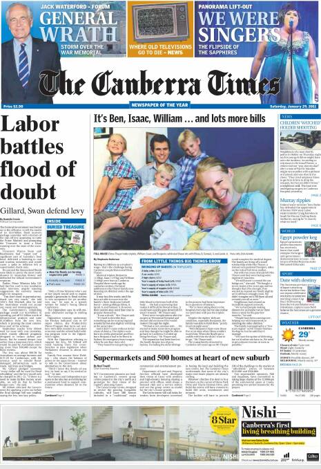 The Canberra Print Centre won the top gong in the Print Centre of the Year category.  Photo: Canberra Times