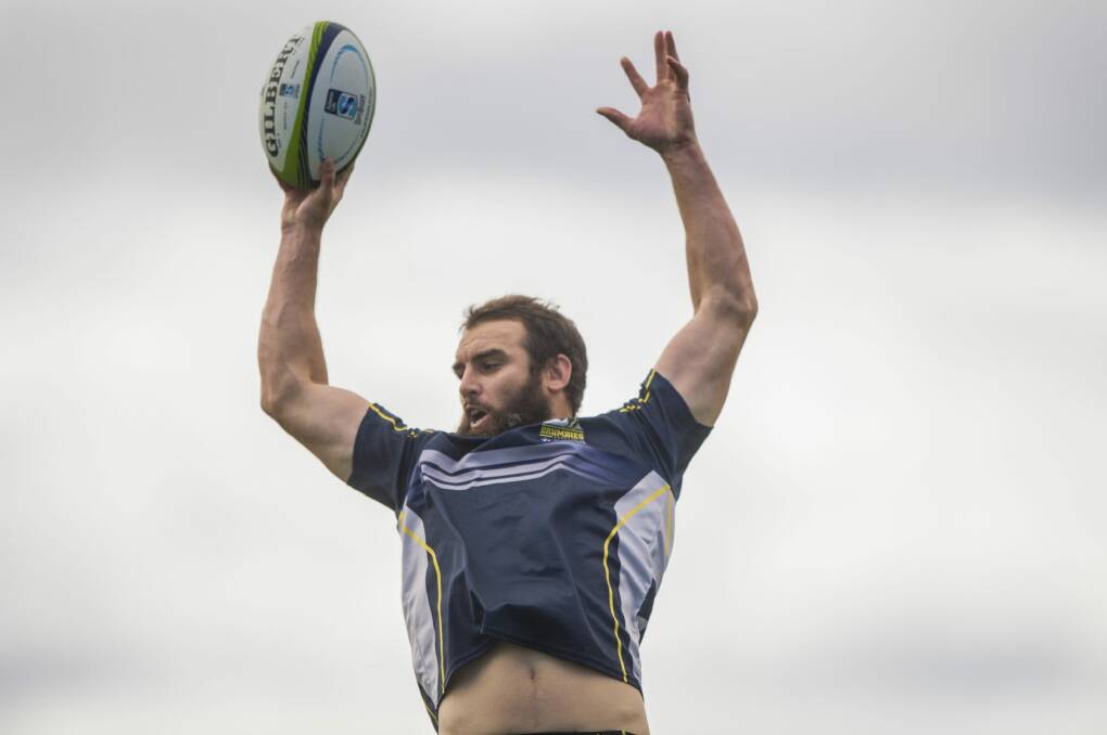 Brumbies lock Scott Fardy wants to re-sign with the club. Photo: Jay Cronan