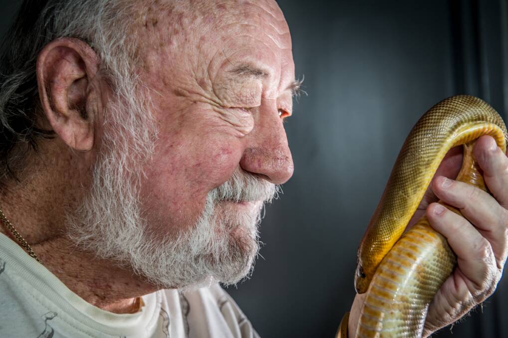 Ric Longmore was 12 when he caught his first snake. Photo: Karleen Minney