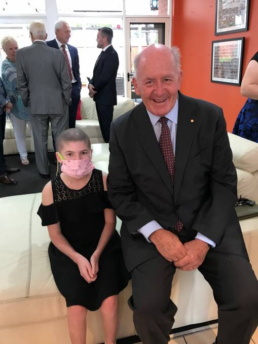 Tayah Sidney with Governor General Peter Cosgrove. Photo: Supplied