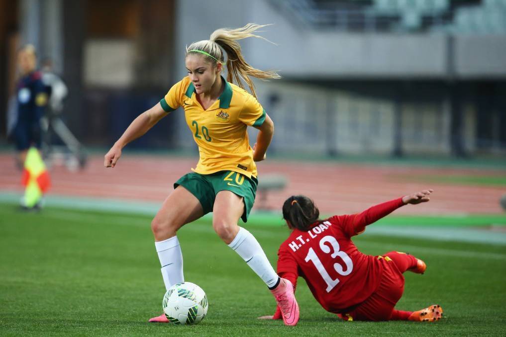 Matildas youngster Ellie Carpenter has joined Canberra United. Photo: AP