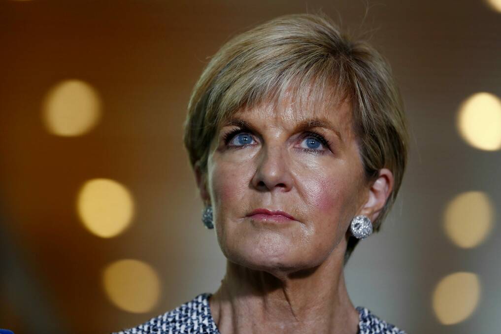 Foreign Minister Julie Bishop is urging travellers to be more self-reliant. Photo: Alex Ellinghausen
