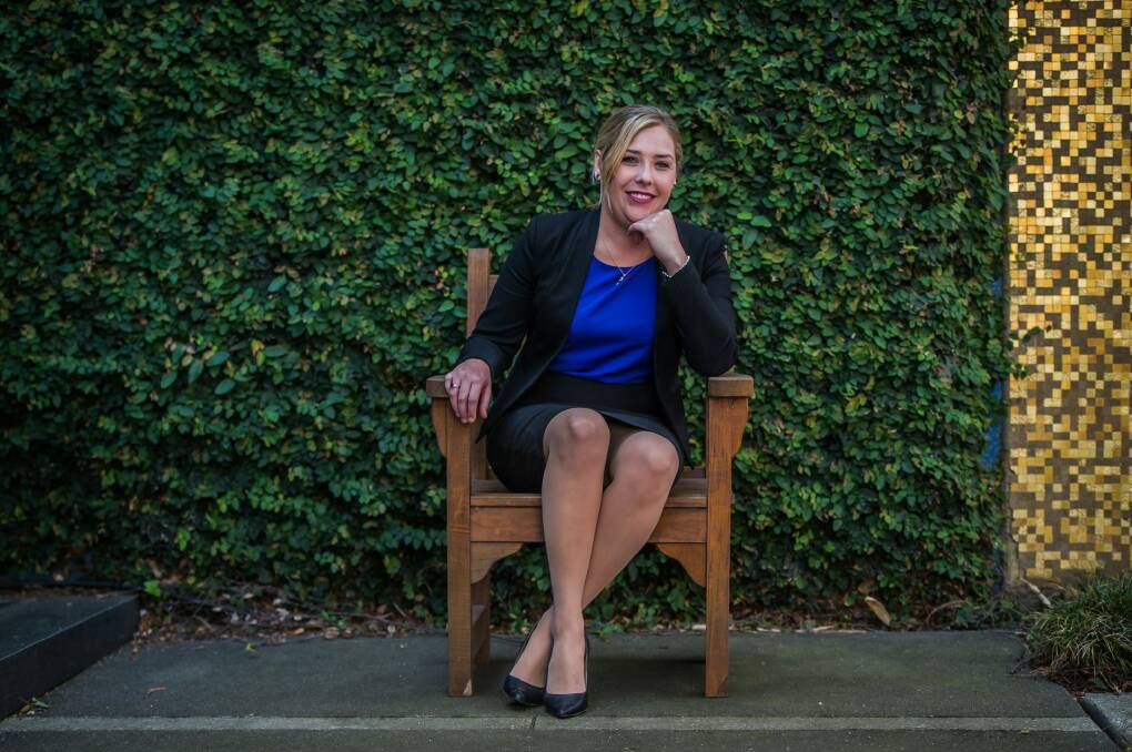 Canberra Liberals' newest MLA Candice Burch, was elected to fill the casual vacancy left after Steve Doszpot's passing last month. Photo: karleen minney