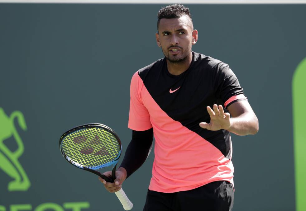 Nick Kyrgios is back in Canberra. Photo: AP