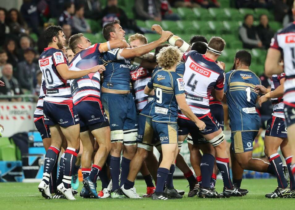 The Brumbies play the Rebels in Canberra on Saturday night. Photo: Scott Barbour