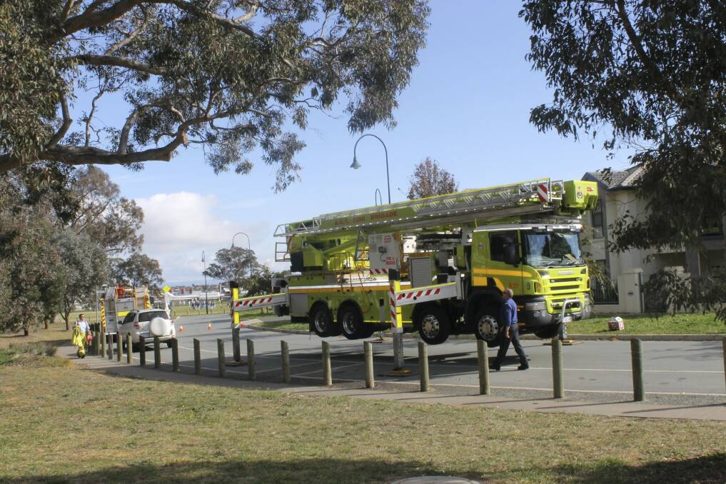 The ACT's fire service only has one Bronto aerial firefighting platform.  Photo: Supplied