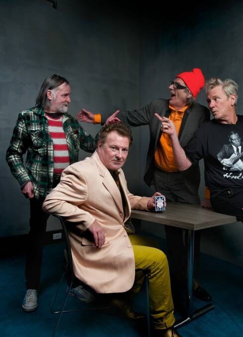 Daddy Cool band members Wayne Duncan, Ross Wilson, Ross Hannaford and Gary Young. Photo: Simon Schluter