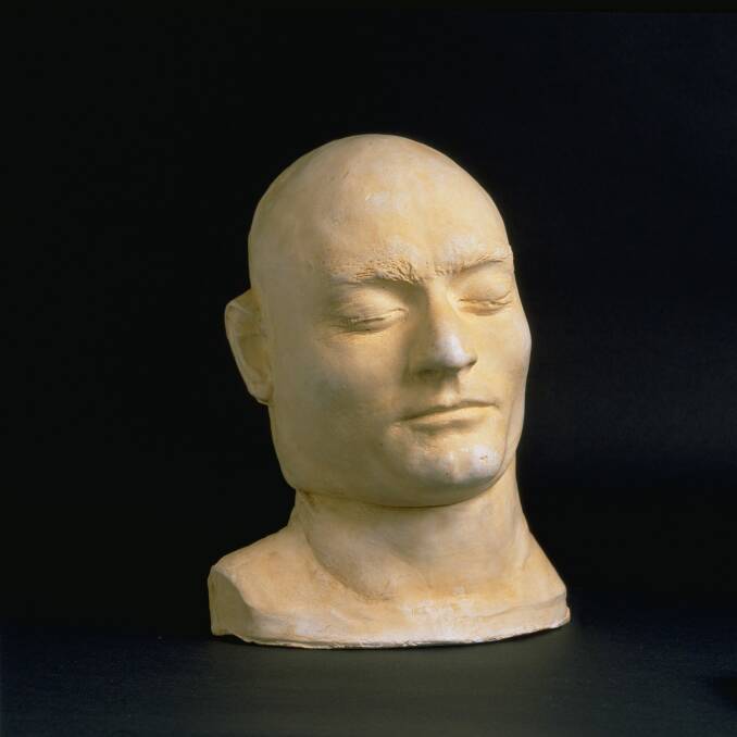 Ned Kelly Death Mask 1880 by Maximilian L. Kreitmayer plaster Private Collection. Photo: Supplied
