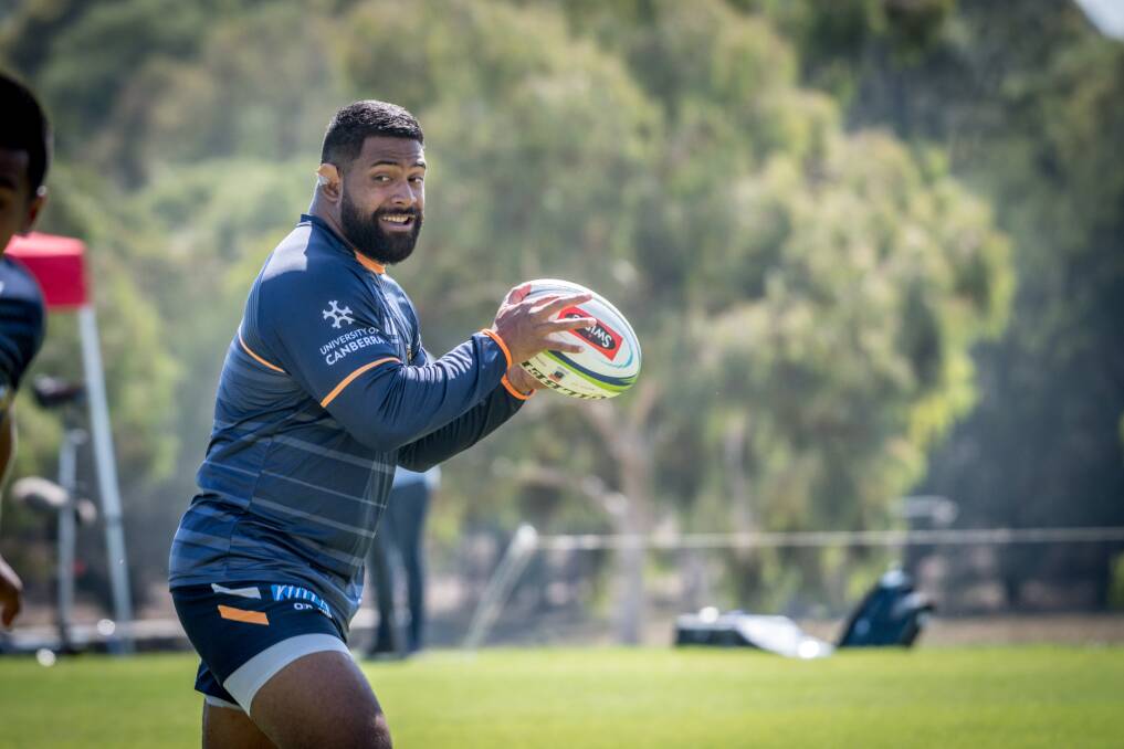 Scott Sio is off contract at the end of 2019. He says he hopes to stay with the Brumbies. Photo: Karleen Minney