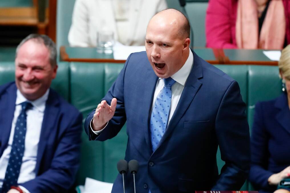 Minister for Immigration and Border Protection Peter Dutton. Photo: Alex Ellinghausen