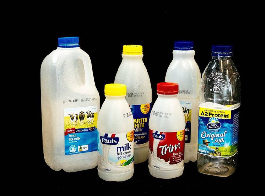 Non-eligible: Milk containers between 150ml and 3L. Photo: Supplied.