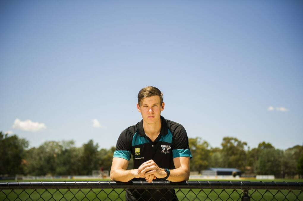 Canberra's Logan Austin has been traded to St Kilda. Photo: Rohan Thomson