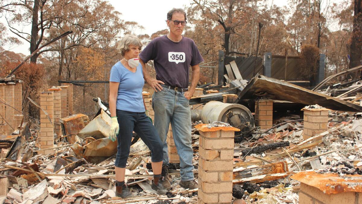 Like thousands of others, Nick Hopkins and Heike Sutherland are dealing with the loss of their family home. Picture: Supplied