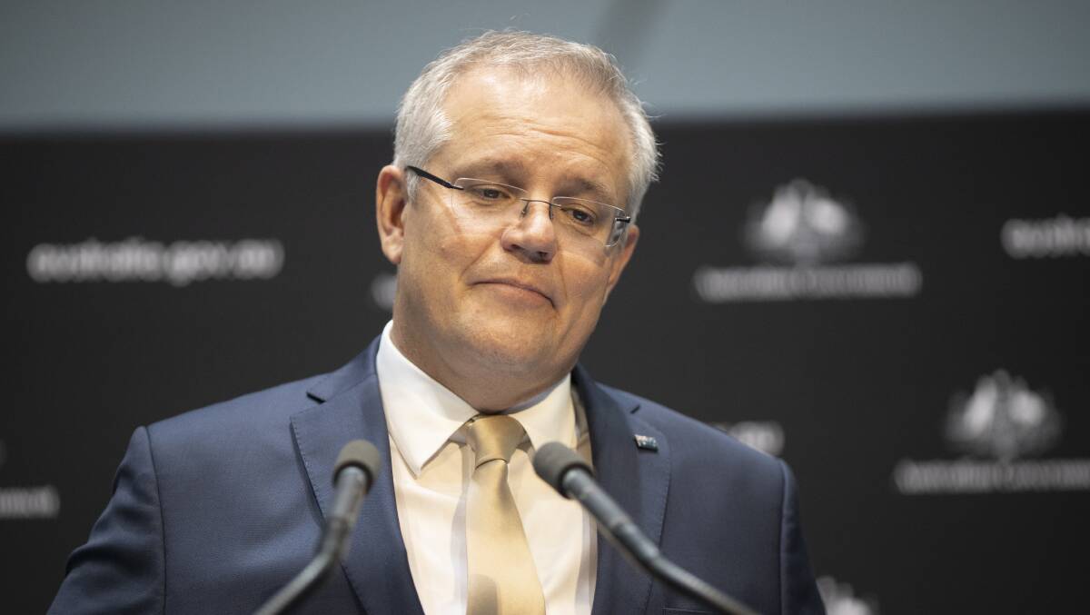 Scott Morrison says the budget, to be delivered in October, will have a plan to deal with debt and deficit. Picture: Sitthixay Ditthavong
