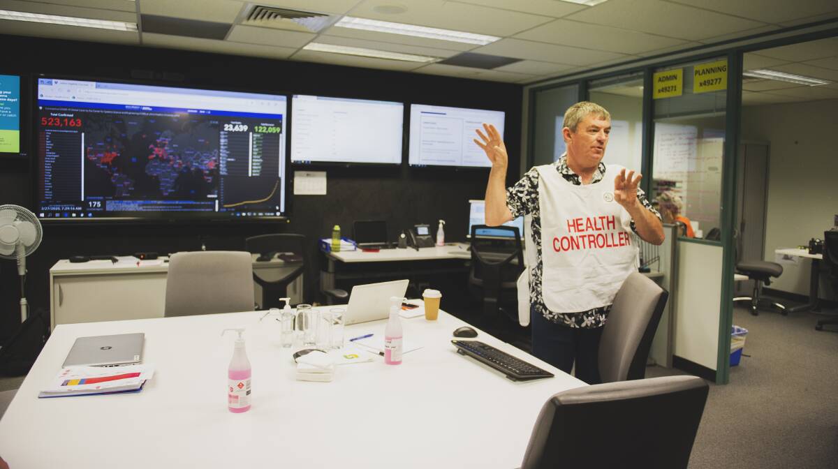 The health protection service's control centre. Picture: Dion Georgopoulos