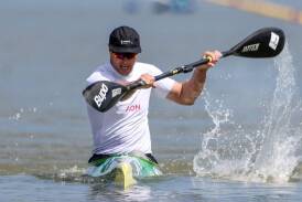 Curtis McGrath claimed his 12th global title at the paracanoe world championships in Hungary. (HANDOUT/PADDLE AUSTRALIA)